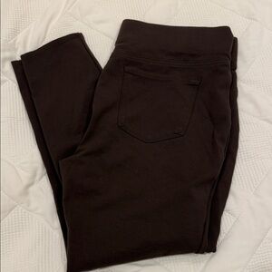 St. John's Bay Women's Dark Brown Jegging Trousers Skinny Leg